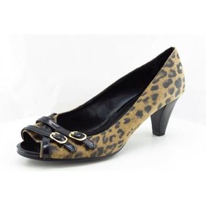 Jaclyn Smith Women Sz 8 M Brown‎ Pump Synthetic Shoes Jacey